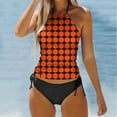 thumbnail image 2 of YDLCAFD Easter Women's Two Piece Printed Swimsuit Tankini Swimsuit Set, 2 of 5