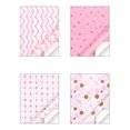 thumbnail image 4 of Pink Wrapping Paper, Birthday Wrapping Paper, Valentine's Day Gift Wrapping Paper, 1Pcs Soft Pretty Designs Folded Wrapping Paper, Holiday Party Gift Wrapping Paper 27.5x19.7 In, 4 of 5