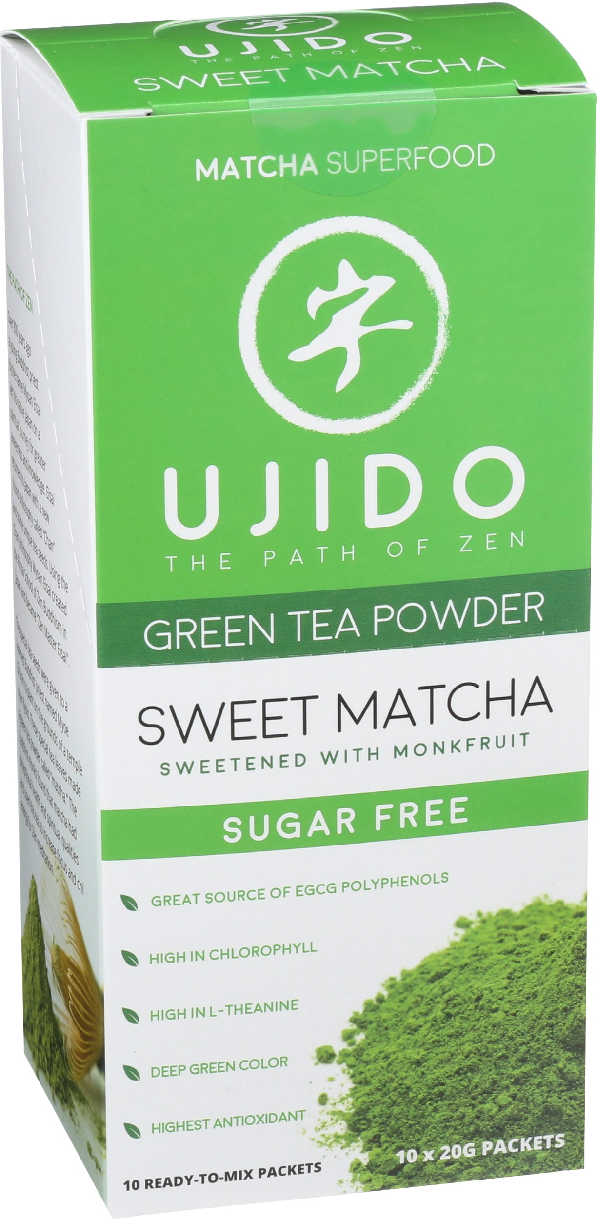 Pack of 8, Ujido Sweet Matcha Latte, 10 pk