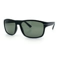 thumbnail image 5 of Mens Tempered Glass Lens Wrap Around Plastic Sport Sunglasses Matte Black, 5 of 8