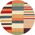 thumbnail image 1 of Ahgly Company Indoor Round Contemporary Red Southwestern Area Rugs, 4' Round, 1 of 6