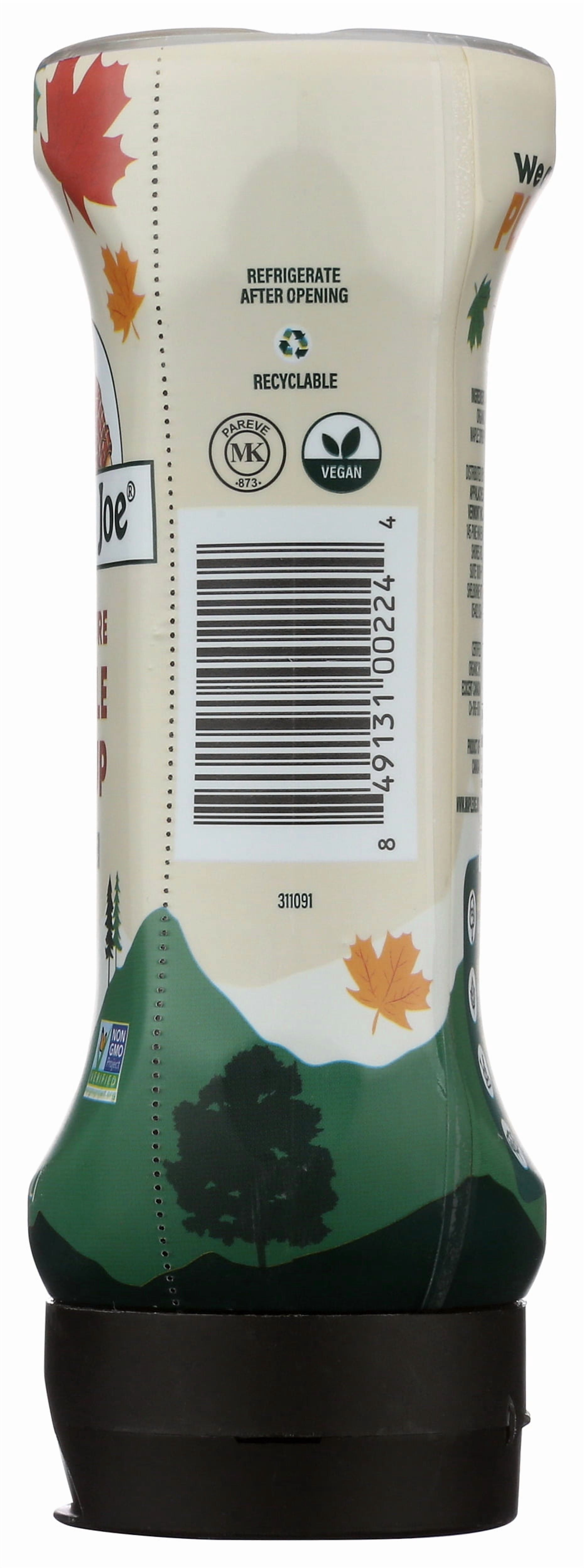 Pack of 12, Maple Joe Organic 100% Pure Maple Syrup, 12 fl oz