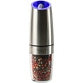thumbnail image 2 of KSL Gravity Electric Salt and Pepper Grinder (Silver) - Battery Operated Auto Mill, Automatic Shaker with Light, 2 of 8