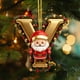 thumbnail image 3 of Adornos navideños, 26 letras, decoración para árbol de Navidad, colgante, adornos para árbol de Navidad, adornos navideños personalizados, decoración navideña, decoración colgante para árbol de Navida, 3 of 3
