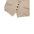 thumbnail image 5 of GXFC Womens Dressy Vests Sleeveless V Neck Button Waistcoat Formal Business Shirt Slim Fit Cropped Blazer Vest for Womens, 5 of 8