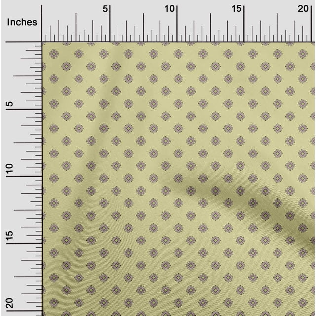 oneOone Polyester Lycra Fabric Mandala Geometric Print Fabric By The Yard 56 Inch Wide