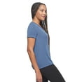 thumbnail image 2 of Expert Brand USA-Made Women's Siro Casual V-Neck T-Shirt, Stone Blue, XL, 2 of 5