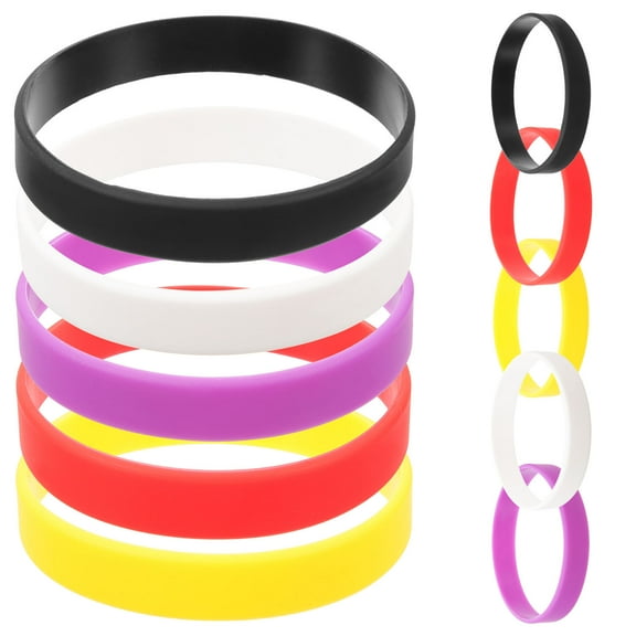 WHAMVOX  10 Pcs Event UV Silicone Bracelet Girls' Wristbands