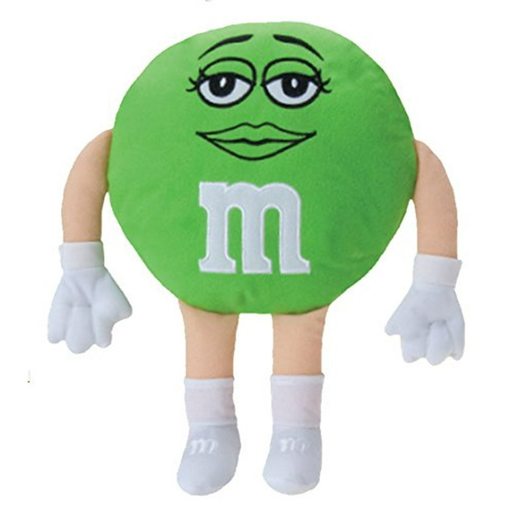 M&M's Green Small Character Plush Toy 8"