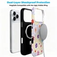 thumbnail image 3 of SKLYDDI Aesthetic Floral Design Case for iPhone 16 Plus, Compatible with MagSafe, 3 of 7