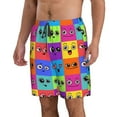 thumbnail image 2 of Naloa Doodle Faces Emotions Men's Beach Shorts, Surfing shorts, Swim trunks, Quick Dry Swim Trunks for Surfing Beach Fun - Medium, 2 of 9