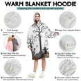 thumbnail image 5 of Wearable Oversized Blanket,Halloween Night Scene Pattern Wearable Blanket Hoodie for Adults,Cozy Hooded Blankets with Super Pockets,Super Warm Fuzzy Pullover for Women & Men, 5 of 6