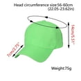 thumbnail image 3 of Laonim Women's Fluorescent Solid Color Baseball Cap, 3 of 3