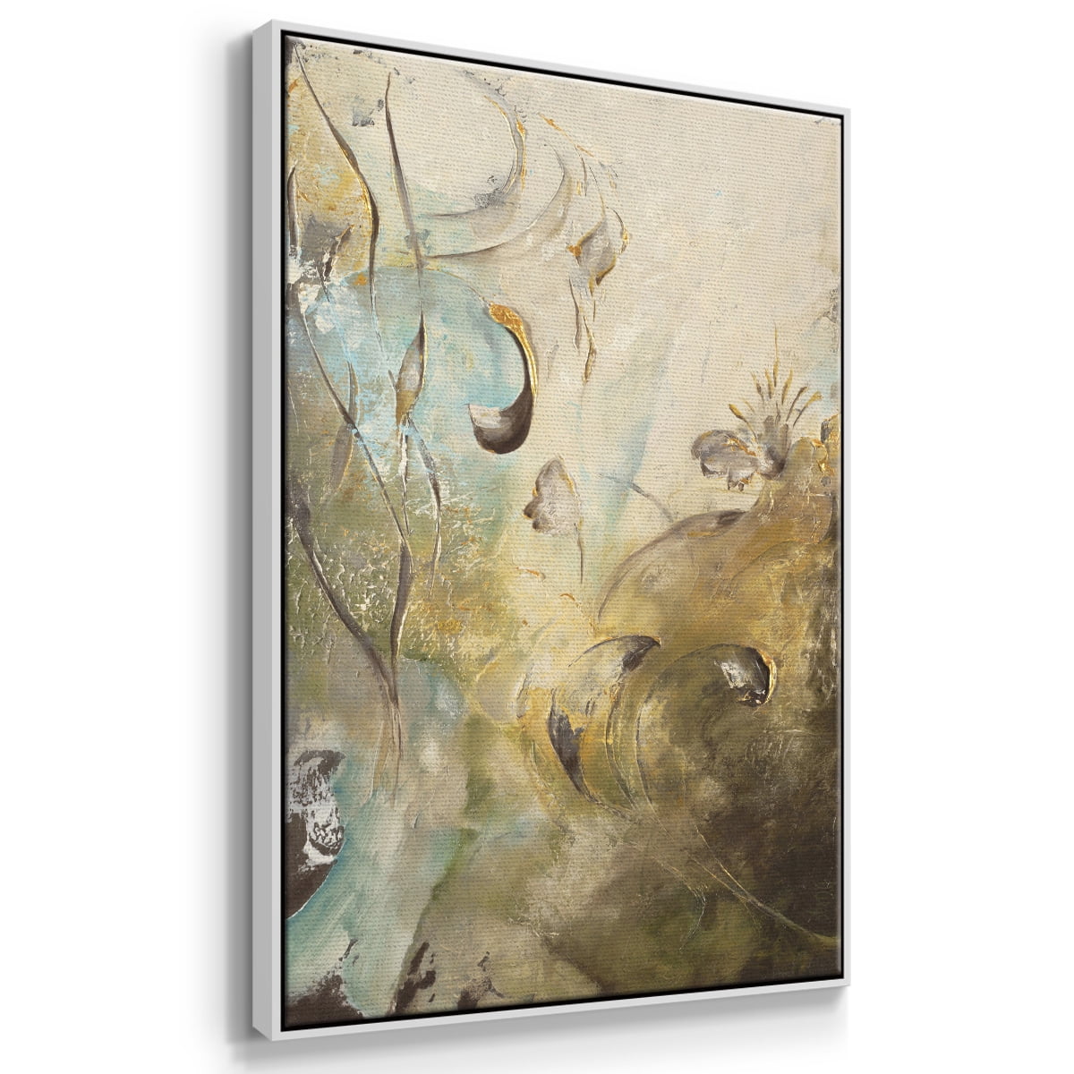 Enchanted Garden II Framed Premium Gallery Wrapped Canvas - Ready to Hang - 17 x 25 - White Floating Frame