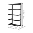 thumbnail image 2 of BESTYASH Organizador De Toallas Para Negro De Hierro Con Cinco Niveles Para Almacenamiento En Pared, 2 of 8