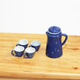 thumbnail image 5 of 1:12 escena de juego de comida en miniatura modelo de juguete accesorios para casa de muñecas decoración creativa de mini tetera roja D228, 5 of 5