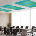 thumbnail image 3 of 3 Pack Blue Green Gradient Fluorescent Light Covers for Ceiling Lights Color Striped Ombre Modern Minimalist Art Magnetic Ceiling Light Covers Overhead Light Filters for Office Classroom Home, 3 of 9