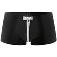 thumbnail image 1 of BJUTIR Mens Boxers Briefs Low Rise Briefs Ice Thread Underpants Fashion Ride Up Underwear Pant, 1 of 6
