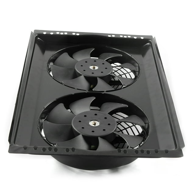 Ventilador de refrigeración del radiador del automóvil, radiador de enfriamiento doble de 12 V 80 W, piezas automotrices resistentes y robustas