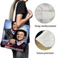 thumbnail image 3 of Step Brothers Bolso de tela con estampado de lienzo para mujer, bolsa de compras reutilizable y estética, con cremallera interior, regalo para mujer,40*45cm., 3 of 6