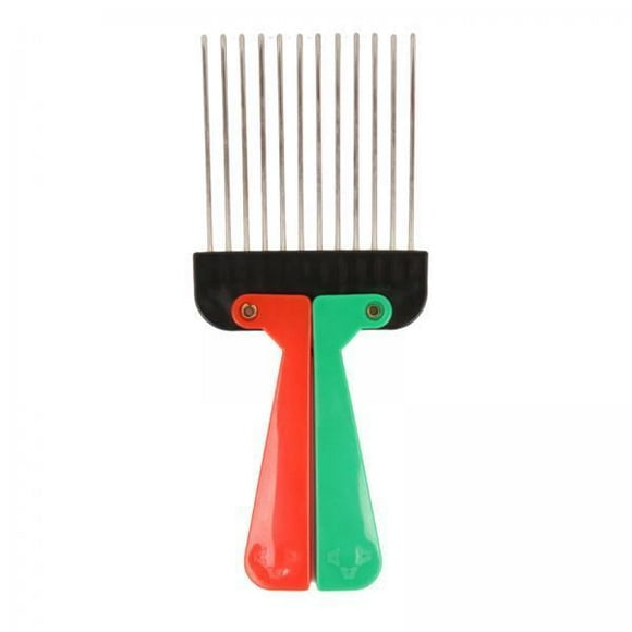 Xuanheng 2x Afro Combs, Metal Afro African American Pick Comb Brush Hairdressing Tool