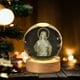 thumbnail image 5 of Crystal Night Light Engraved Holy Family Figurine Statue With Wooden Stand Color Changing Light Glass Religious Collection Catholic, 5 of 6