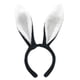 thumbnail image 5 of Diademas para Cosplay con orejas de conejo de Pascua para mujeres y niñas (negro + blanco), 5 of 8