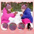 thumbnail image 6 of Dalrosia Kids Winter Beanie Hat Scarf Touchscreen Gloves Set, Fleece Lining Boys Girls Winter Hat Neck Warmer Gloves for 1-6 Years, 6 of 7