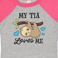 thumbnail image 4 of Inktastic My Tia Loves Me with Sloth and Hearts Boys or Girls Baby Bodysuit, 4 of 5
