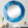 thumbnail image 2 of DESIGN ART Designart 'Blue Luxury Abstract Fluid Art IX' Printed Modern Wall Mirror 20in.x30in., 2 of 5