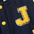 thumbnail image 3 of Toddler Jackets for Boys Button Girls Letter Embroidery Baseball Jacket Lightweight Jacket Kids Winter Jacket Clothes for Girls 3-4 Years, 3 of 8
