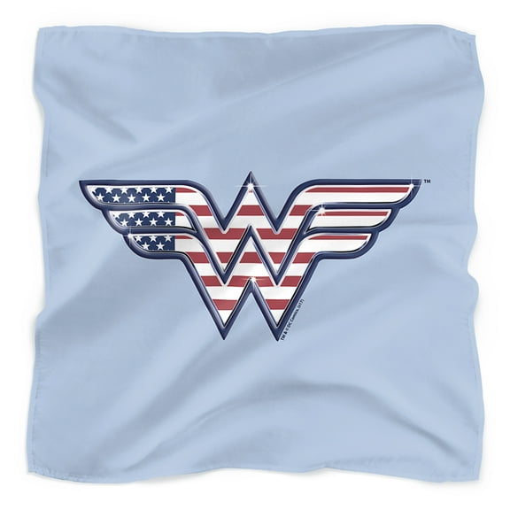Wonder Woman Red, White & Blue Bandana (21 in x 21 in)