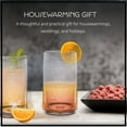 thumbnail image 4 of ARTLAND 17oz Highball Tumbler, Set of 4 | Iris Seeded Design, Clear | Drinking Glass for Parties and Everyday Use - Mojito, Whiskey, Cocktail | Glassware & Kitchenware Essentials, 4 of 7