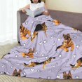 thumbnail image 6 of Salouo German Shepherd Dog Print Bed Blankets,Flannel Blanket Comfortable Air Conditioning Blanket Lightweight Blanket for Sofa Bed Travel & Couch -40"x30", 6 of 8