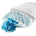 thumbnail image 2 of Set of 2 Nestl Gel Infused Memory Foam Pillow for Neck and Shoulder Pain – Cooling Pillow for Sleeping, Hypoallergenic Bamboo Pillow with Adjustable Gel Fiber, Dust Mite Resistant Pillow – King 20x36, 2 of 4