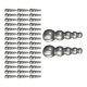 thumbnail image 1 of Cuentas de pesca apiladas kusrkot 50 Uds Gris, 1 of 8