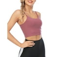thumbnail image 4 of LELINTA Women's Sports Bras Padded Sexy Back Mid Support Strappy Workout Gym Yoga Bras Top, 4 of 7