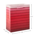 thumbnail image 5 of Hallmark Small Valentine's Day Gift Bag (Red Stripe Ombré), 5 of 8