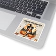 thumbnail image 3 of Happy Halloween Bernese Mountain Dog Witches Hat Pumpkin Carving Vinyl Sticker Berner Lover Gifts Waterproof Decal Art Decor - 02019, 3 of 5