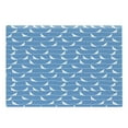 thumbnail image 1 of Bird on a Wire Cutting Board, Continuous Monochromatic Silhouettes of Doves on Wavy Lines Pattern, Decorative Tempered Glass Cutting and Serving Board, in 3 Sizes, by Ambesonne, 1 of 2