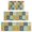 Orange Boho Bohemia, variant on Orange Boho Bohemia Floral Geometric Pattern Kitchen Rugs Sets Of 3,Kitchen Runner Rugs Non Skid Washable,Decorative Kitchen Floor Mats for Kitchen,Sink,Laundry,17"x30" 17"x47" 17"x59"