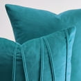 thumbnail image 4 of Topfinel Decorative Square Throw Soft Pillow Cover,Hand-Made Throw Pillow Cases Soft Particles Velvet Solid Cushion Covers for Couch Bedroom Car, 20 x 20 inch,Pack of 2, Teal, 4 of 8