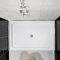 thumbnail image 3 of YUSAZENS 32x48 Inch Acrylic Shower Base with Slip-Resistant Textured Surface Stainless Steel Drainer Easy Assembly and Cleaning Modern White Shower Pan, 3 of 7