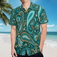 thumbnail image 5 of High Quality Hawaiian Shirts for Men Short Sleeve Aloha Beach Shirt Floral Summer Casual Button Down Shirts Blouses JVNH9O, 5 of 7