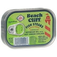 thumbnail image 3 of Beach Cliff Wild Caught Fish Steaks in Soybean Oil with Hot Green Chilies, Gluten Free, 16g Protein Per Serving, Bite Sized Herring, Shelf Stable Tin Can, 3.75 oz, 3 of 7