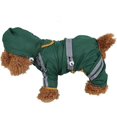 thumbnail image 1 of KAIYANG impermeable para mascotas poncho reflectante impermeable chaqueta mono ropa con capucha verde oscuro XS, 1 of 5