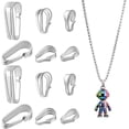 thumbnail image 6 of 16pcs Pinch Bails for Jewelry Making 925 Sterling Silver Pendant Clasp Pendant Pinch Clasp Bails, 6 of 9