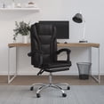 thumbnail image 1 of vidaXL Reclining Office Chair Black Faux Leather, 1 of 5