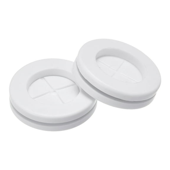 Uxcell Rubber Grommet Mount Dia 25mm Round Double-Sided for Wire Protection White 6 Pack