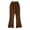 Coffee, variant on Generic Kids Skinny High-Waist Bell Bottom Jeans Girls Elasticated Waist Flared Pants Tollder Girl High Elastic Waist Flare Leg Pants Casual Long Bell Bottom Trousers